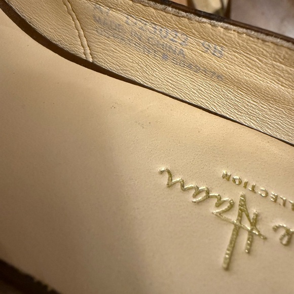 Cole Haan Charlize Nike Air Platform Peep Toe Patent Leather Pumps Metallic Sz 9 - Picture 8 of 8